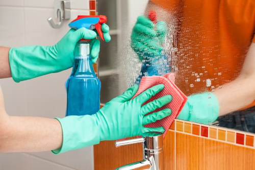Local carpet cleaners in TW7 assessing carpet condition before cleaning