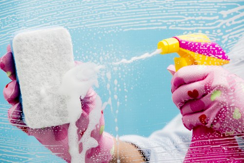 Commercial cleaning visit for a TW7 business premises