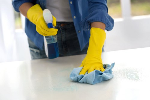 Professional exterior wall cleaning for a building in TW7