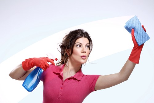 Safe chemical handling during professional carpet cleaning